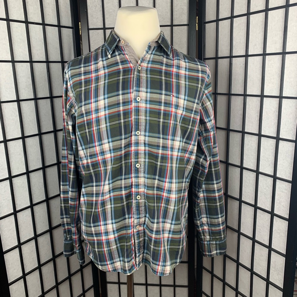 Tommy Hilfiger Plaid Long Sleeve Sz Medium